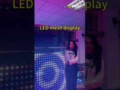 T20-1L 투명한 LED Mesh 디스플레이 외부 SMD3535 건물 표면에 사용