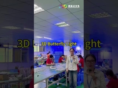 유연한 나비 3D 픽셀 LED 조명 페스티벌 장식용 풀 컬러