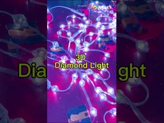 DMX 제어 LED 스트링 라이트 DC12V IP67 70lm 램프 빛 흐름